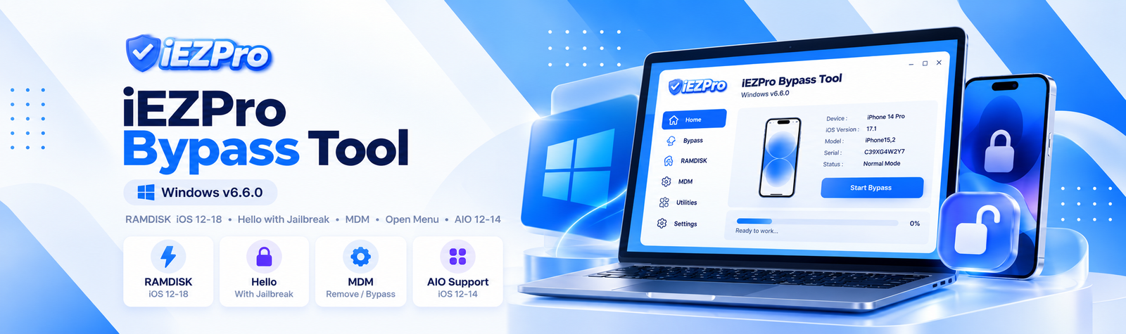 iEZPro Bypass Tool Windows Tool
