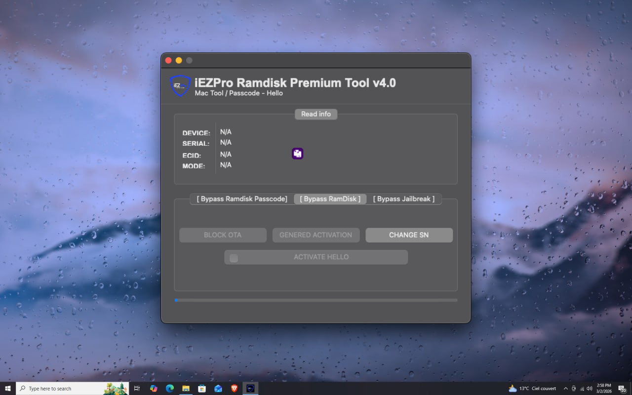 iEZPro Ramdisk Premium Hello/Passcode Mac Tool
