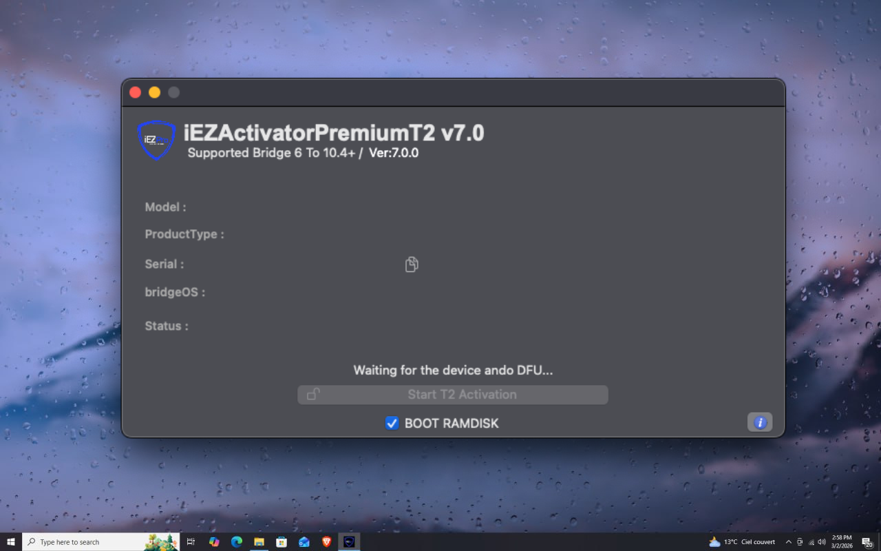 iEZActivatorPremiumT2 Supported Latest BridgeOS 6 - 10.4+