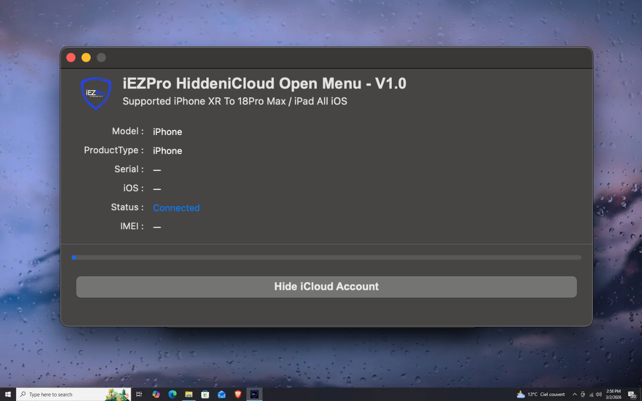 iEZPro Hide iCloud Account Mac Tool
