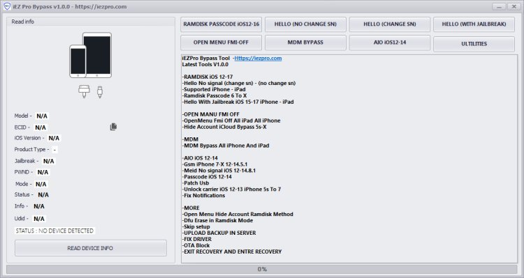 iEZPro Bypass Tool