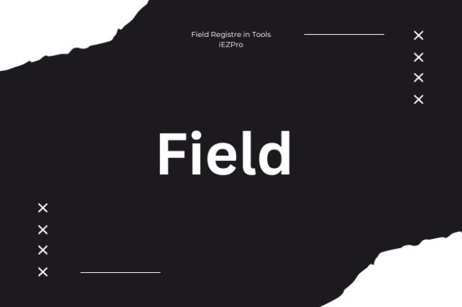 Field Registre in Tools iEZPro